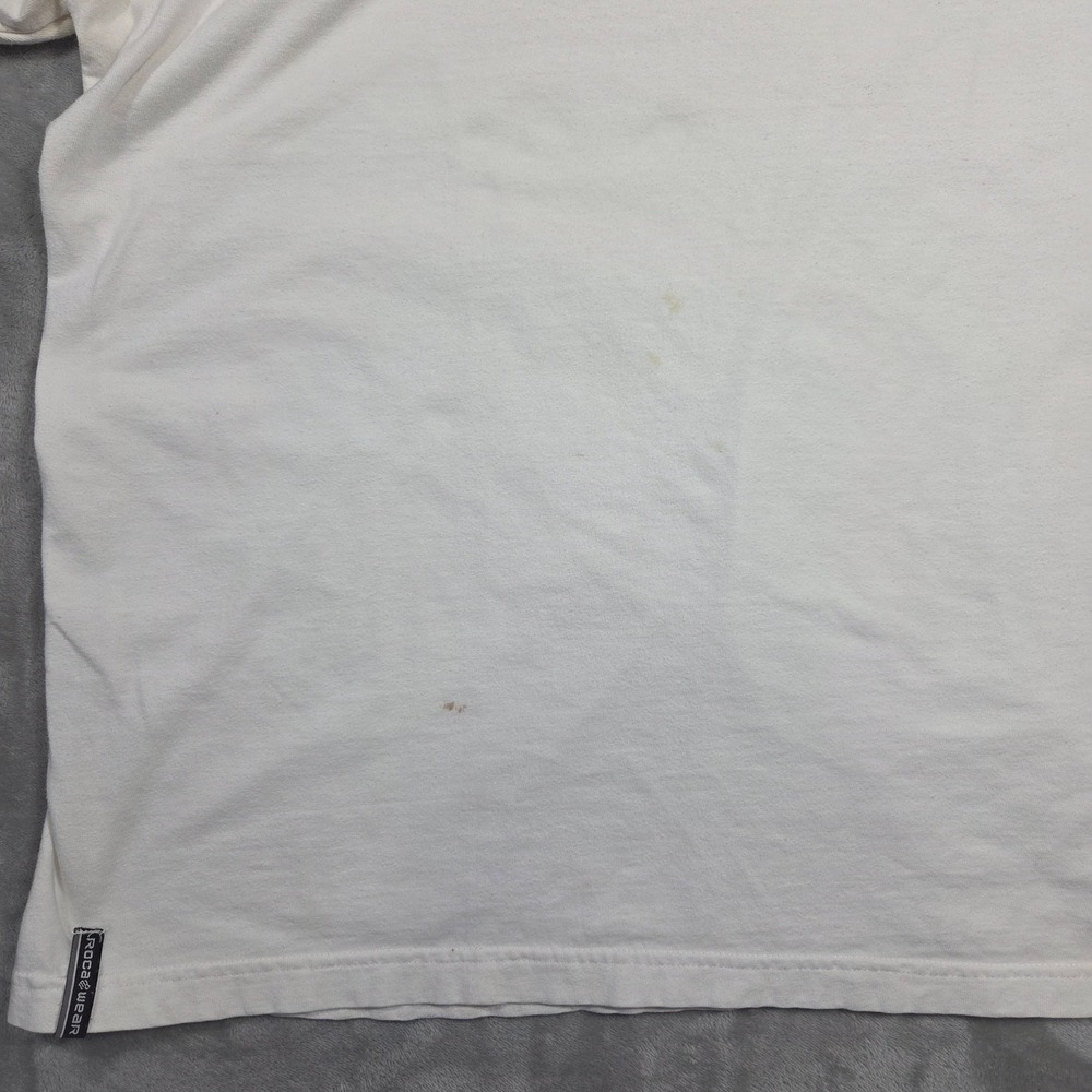 Rocawear Mens White Embroidered Logo T Shirt Size Large Cotton‎ Y2k 2000s Punk - Picture 8 of 9